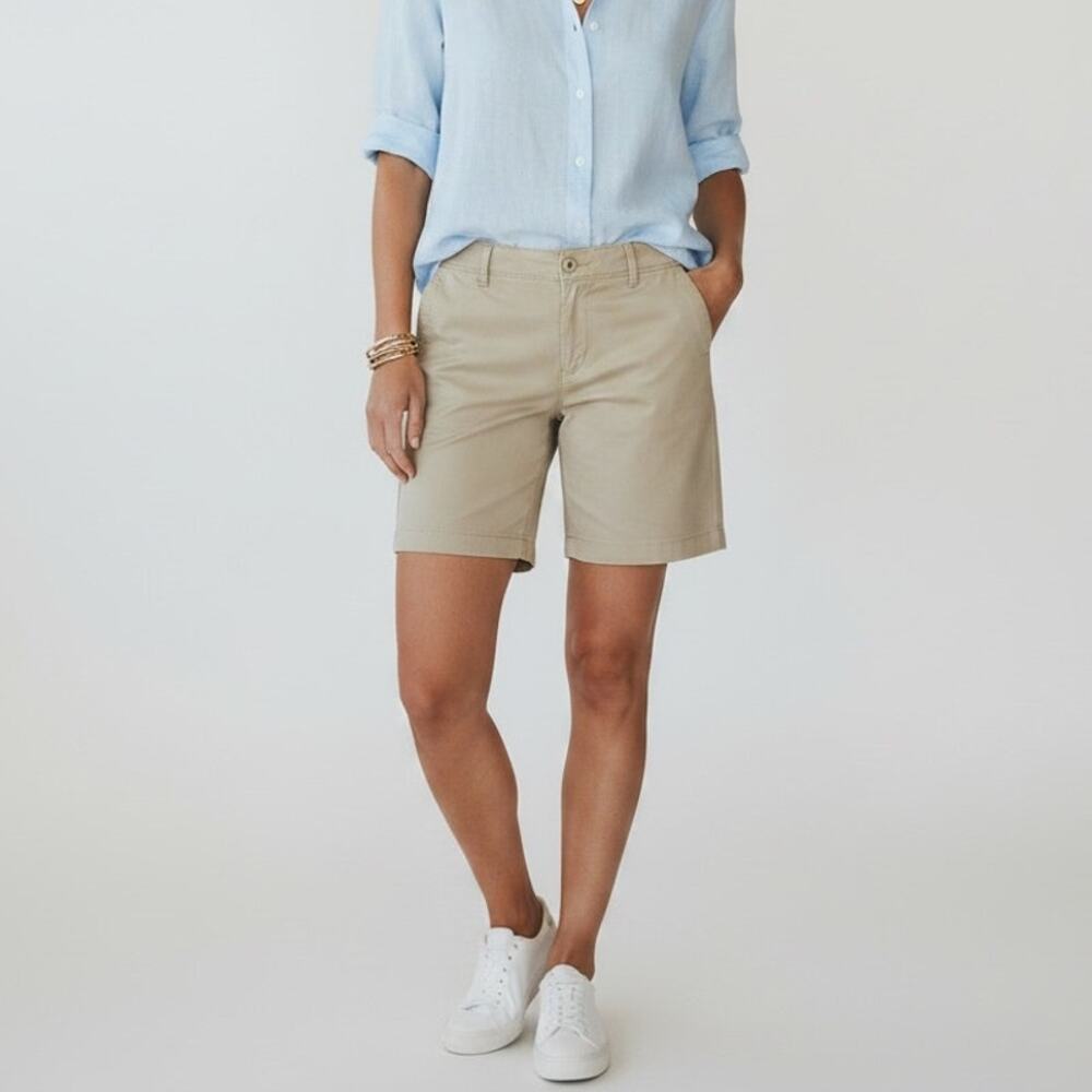 Eddie Bauer Legend Wash Blakely Bermuda Shorts NWT Women's Sz 10 Washed Cinder